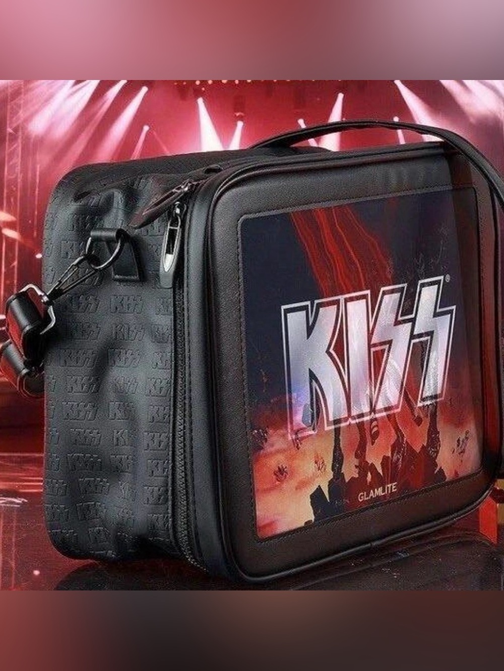 KISS x Glamlite Lenticular Motion Makeup Bag BNIP!!
